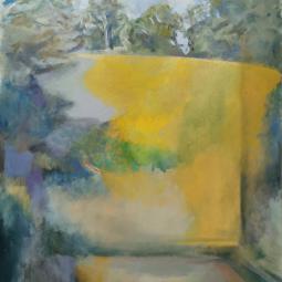 Champ jaune, 2020, huile sur toile, 146x114 cm