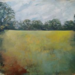 Le grandchamp1, 2020, huile sur toile, 114x162cm