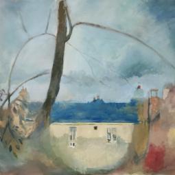 Vue de fenêtre IV, 2020, huile sur toile, 130x162cm