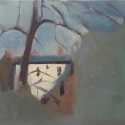 Vue de fenêtre, 2016, huile sur toile, 38x46 cm